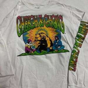 Cheech & Chong California Dreaming White Long Sleeve T-Shirt